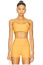 view 1 of 4 Spacedye Slim Racerback Sports Bra in Mango Pop Heather