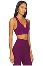 view 2 of 4 Spacedye Lift Your Spirits Sports Bra in Aubergine Beet