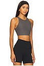 view 2 of 4 Spacedye Refocus Sports Bra in True Gray Heather
