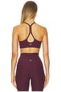 view 3 of 4 Spacedye Slim Racerback Sports Bra in Midnight Burgundry Heather