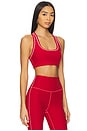 view 2 of 4 Spacedye Ready Sports Bra in Holly Red Heather