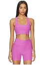 view 1 of 4 Spacedye Simplicity Bra in Fun Fuchsia Heather