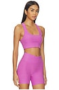 view 2 of 4 Spacedye Simplicity Bra in Fun Fuchsia Heather