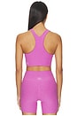 view 3 of 4 Spacedye Simplicity Bra in Fun Fuchsia Heather