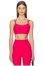 view 1 of 4 Spacedye Back To It Strappy Bra in Berry Red Heather