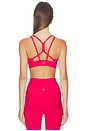 view 3 of 4 Spacedye Back To It Strappy Bra in Berry Red Heather