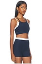 view 2 of 4 SOUTIEN-GORGE DE SPORT SPACE DYE LAYERED in Nocturnal Navy & Cloud White