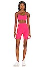 view 4 of 4 Spacedye Slim Racerback Bra in Electric Pink