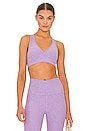 view 1 of 4 Spacedye Lift Your Spirits Sports Bra in Crisp Lavender Heather