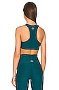 view 3 of 4 Spacedye Lift Your Spirits Sports Bra in Deep Sea Heather