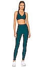 view 4 of 4 Spacedye Lift Your Spirits Sports Bra in Deep Sea Heather