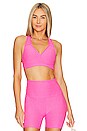 view 1 of 4 Spacedye Lift Your Spirits Bra in Pink Hype Heather