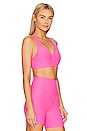 view 2 of 4 Spacedye Lift Your Spirits Bra in Pink Hype Heather