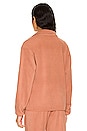 view 3 of 4 Quarter Zip Pullover in Sepia Brown
