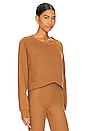view 2 of 4 Uplift Cropped Pullover Sweatshirt in Toffee