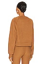 view 3 of 4 Uplift Cropped Pullover Sweatshirt in Toffee