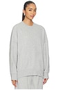 view 2 of 4 Luxefleece Oversized Sweatshirt in Light Heather Gray