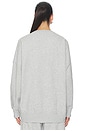 view 3 of 4 Luxefleece Oversized Sweatshirt in Light Heather Gray