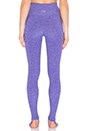 view 3 of 3 Spacedye High Waist Stirrup Legging in Faded Denim Lavender
