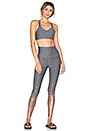 view 4 of 5 Alloy High Waisted Legging in Black, White & Rose Gold