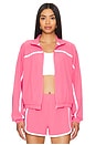 view 1 of 5 Go Retro Jacket in Pink Horizion & True White