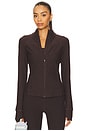 view 1 of 5 Spacedye Trails Active Jacket in Dark Chocolate Heather