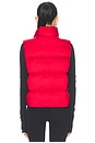 view 3 of 4 Big Cozy Puffer Vest in Holly Red