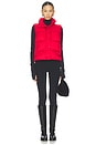 view 4 of 4 Big Cozy Puffer Vest in Holly Red