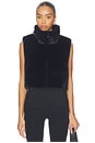 view 2 of 5 On The List Cropped Faux Fur Vest in Black