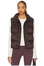 view 1 of 5 Big Cozy Puffer Vest in Dark Chocolate