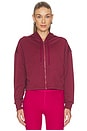 view 2 of 5 Scuba Cropped Jacket in Moody Burgundy