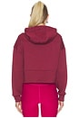 view 4 of 5 Scuba Cropped Jacket in Moody Burgundy