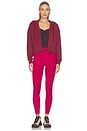 view 5 of 5 Scuba Cropped Jacket in Moody Burgundy