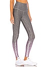 view 2 of 5 Alloy Ombre High Waisted Midi Legging in Shiny Mauve Speckle