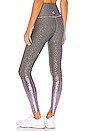 view 3 of 5 Alloy Ombre High Waisted Midi Legging in Shiny Mauve Speckle
