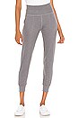 view 2 of 5 Heather Rib Midi Jogger in Gray Heather