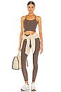view 4 of 4 Spacedye Caught in the Midi High Waisted Legging in Cocoa Brown