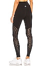 view 1 of 4 Mesh It Up High Waisted Midi Legging in Jet Black