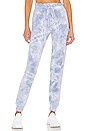 view 1 of 4 Lounge Around Midi Jogger in Blue Dream & Gray Cloud Dye