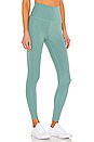 view 2 of 4 High Waisted Midi Legging in Mermaid Green Heather