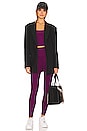 view 4 of 4 Caught in the Midi High Waisted Legging in Aubergine Beet
