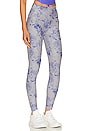 view 2 of 4 Softmark Caught In The Midi High Waisted Legging in Underwater Floral