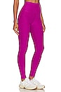 view 2 of 4 Spacedye Caught In The Midi High Waisted Legging in Magenta Heather