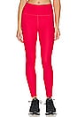 view 1 of 4 Powerbeyond Strive High Waisted Midi Legging in Retro Red
