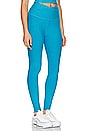 view 2 of 4 Spacedye At Your Leisure Midi Legging in Cali Blue Heather