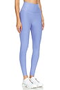 view 2 of 4 Spacedye Caught in The Midi High Waisted Legging in Periwinkle Cloud Heather & Cloud White