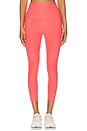 view 1 of 6 Spacedye Out Of Pocket High Waisted Capri Legging in Coral Glow Heather