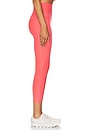 view 3 of 6 Spacedye Out Of Pocket High Waisted Capri Legging in Coral Glow Heather