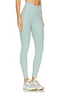 view 2 of 6 Spacedye At Your Leisure High Waisted Midi Legging in Minty Slate Heather