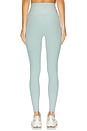 view 4 of 6 Spacedye At Your Leisure High Waisted Midi Legging in Minty Slate Heather